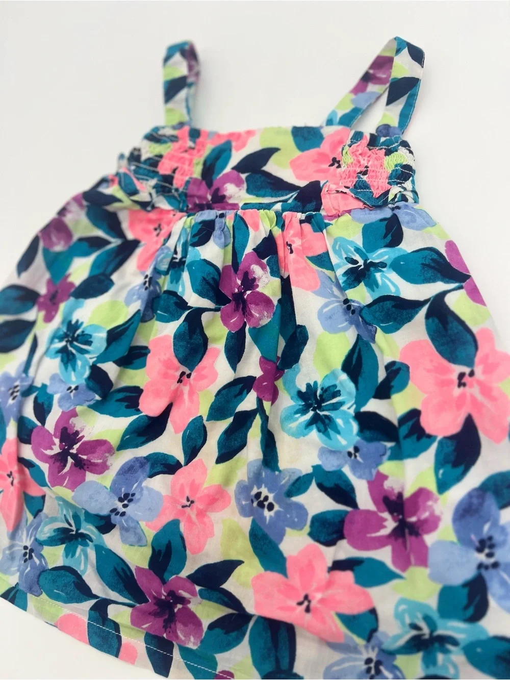 Gymboree Baby Girl Multicolor Floral Sleeveless Dress 18-24 Months